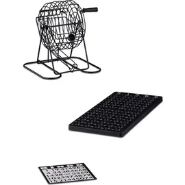 Relaxdays Bingospiel mit Lostrommel