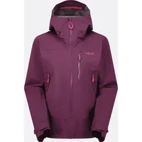Rab Damen Downpour Mountain Jacke (Größe L, lila)