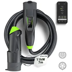 Green Cell Habu - EV-Ladestation - 7 m, 2-in-1, mit GC App - 11 kW - 16 A (IEC 6