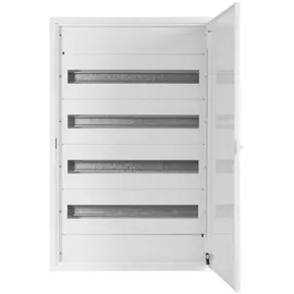 Doktorvolt Verteilerkasten Aufputz Sicherungskasten aus Metall 96 Module 4-reihig IP30 1550