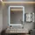 Karat Medizinschrank Allen Abschließbarer Arzneischrank mit Glastür Silber 30 x 30 cm 2 Fächer