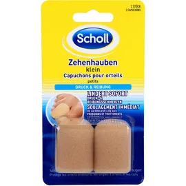 SCHOLL Zehenhaube klein Zehenschutz - Zehenpolster zum Schutz vor Druckstellen und Reibung, bei schmerzenden Zehen & Hühneraugen, extraweicher Schaumstoff, wiederverwendbar, als Zehenpflaster nutzbar
