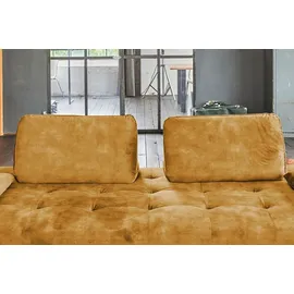 KAWOLA Schlafsofa Wiolo Velvet cognac