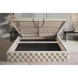alpimeble Polsterbett 120 x 200 cm Beige