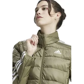 adidas Essentials 3-Streifen Light Daunenjacke Olive Strata XS