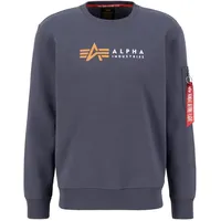 Alpha Industries Alpha Label Sweater Sweatshirt für Herren Greyblack