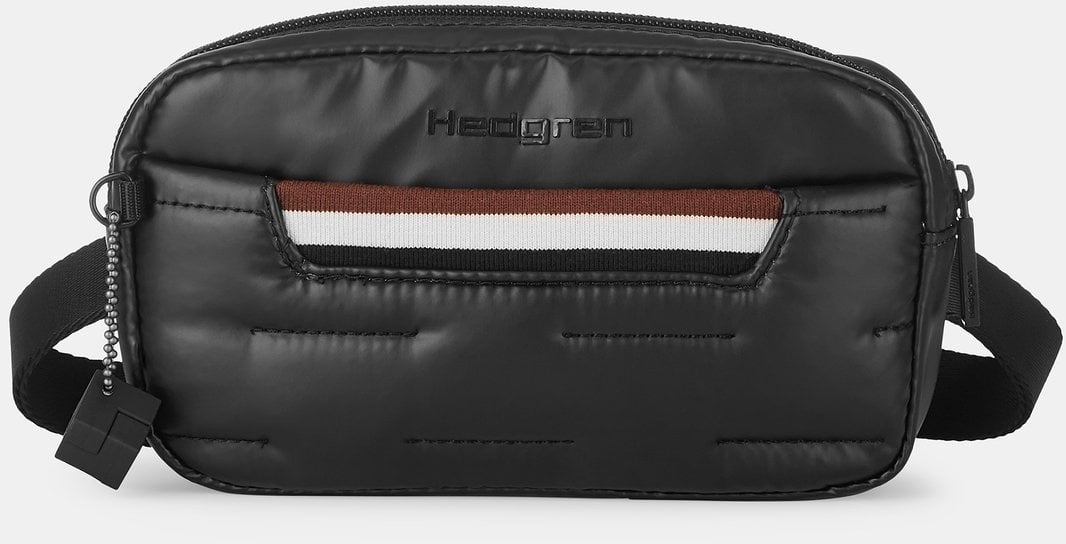 Hedgren Cocoon SNUG Bauchtasche/Schultertasche Black mit Würfel-Anhänger