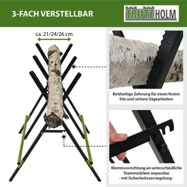 Trutzholm Sägebock 2er Set Holz/Stahl klappbar 100 kg Traglast