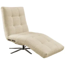 KAWOLA Relaxliege LETICIA Polyester 0 x 0 x 0 cm Beige mit Relax-Funktion