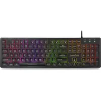 InLine Perixx PERIBOARD-317RGB USB-Tastatur mit Hintergrundbeleuchtung – Großbuchstabe mit