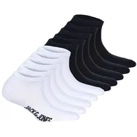 JACK & JONES Sneakersocken 10er Pack Schwarz/Weiß 38-43