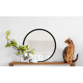 Tulup Rundspiegel 60 x 60 cm Schwarz
