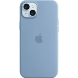 Apple Silikon Case mit MagSafe für iPhone 15 Plus Winterblau