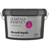 Schöner Wohnen Trendstruktur Effektfarbe Silber matt 2,5 l