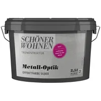 Schöner Wohnen Trendstruktur Effektfarbe Silber matt 2,5 l