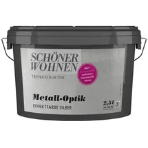 Schöner Wohnen Trendstruktur Effektfarbe Silber matt 2,5 l