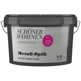 Schöner Wohnen Trendstruktur Effektfarbe Silber matt 2,5 l