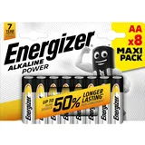 Energizer Batterie Alkaline Power Mignon AA 8 Stück