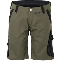 Planam Norit Damen Shorts oliv/schwarz XXXL