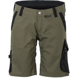 Planam Norit Damen Shorts oliv/schwarz XXXL