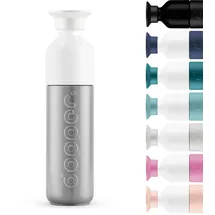 dopper Insulated Steel - Isolierflasche Gr 350 ml grau/weiß