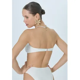 lscn by lascana Bandeau-Bikini-Top Damen Weiß 42 Cup C/D