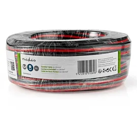 Nedis Lautsprecherkabel 2x 2.50 mm CCA 25.0 m Rund PVC Rot