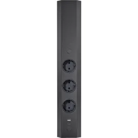 naber gmbh Ecksteckdosenelement USB A/C 0 m Schwarz 2 St.