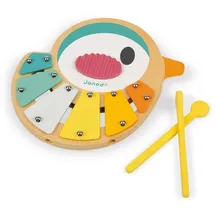 Janod Kinder-Xylophon Vogel 6 Klangstäbe  weiß J05163