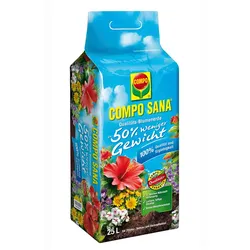 COMPO SANA® Qualitäts-Blumenerde ca. 50% weniger Gewicht 25 L