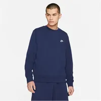 Nike Sportswear Club French-Terry-Rundhalsshirt für Herren - Blau, XXL