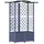 vidaXL Hochbeet mit Rankgitter und Dach 122 x 40 x 141 cm Grau
