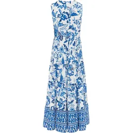 LASCANA Maxikleid Blumenprint Blau/Creme 36