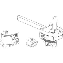 Maco Ladenrasthalter BLR, gerader Kloben, Gr. L165 , rechts, schwarz
