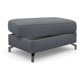 sit&more Stauraumhocker SIT & MORE "Scarlett", blau (blaugrau), B:102cm H:48cm T:67cm, Hocker, mit Stauraum