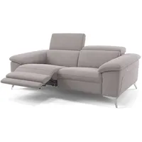 Sofanella 2-Sitzer Stoff STELLA, Relaxsofa, Designsofa, Designer Couch, Italienisches Sofa, 2er Sofa grau