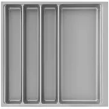 Agoform Scoop II Besteckkasten 474 x 466 x 59 mm Kunststoff Silber