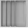 Agoform Scoop II Besteckkasten 474 x 466 x 59 mm Kunststoff Silber