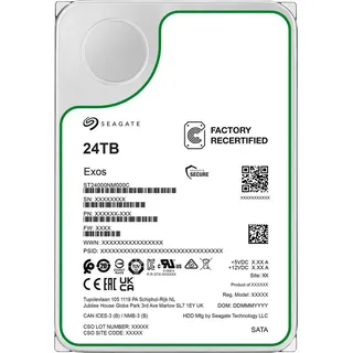 Seagate Exos X24 24TB Interne Server Festplatte ST24000NM000C 3,5 Zoll HDD SATA3 512MB 7200RPM