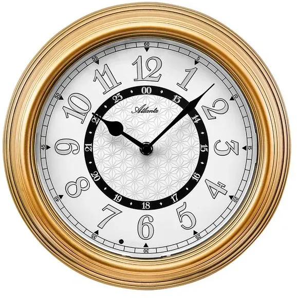Paragon (Atlanta) Quarzwanduhr 4526 Ø 30 cm Alu, Eisen, Stahl & Metall