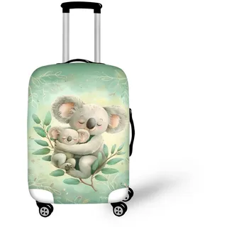 Pzuqiu Kofferabdeckung, kratzfest, Gepäck-Schutzzubehör für Kinder und Erwachsene, Cartoon-Koala, S (18-21 inch suitcase)