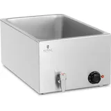 Royal Catering Bain Marie - 600 W - GN 1/1 - ohne Behälter - Ablasshahn