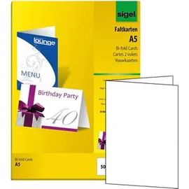 Sigel Sigel, Grusskarte + Briefpapier, Faltkarten 50 Stk.)