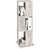 FMD Möbel, 291-001E Tower drehbares Regal in ausführung sandeiche nachbildung, melaminharz beschichtete spanplatte, maße 34.0 x 108.0 x 34.0 cm (BHT)