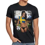 style3 T-Shirt WM 2026 Soccer Girl Fußball Weltmeisterschaft Trikot sexy fanartikel schwarz XXXL