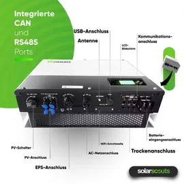 Growatt SPH4000TL3-BH-UP 4kW Hybrid-Wechselrichter 3-phasig