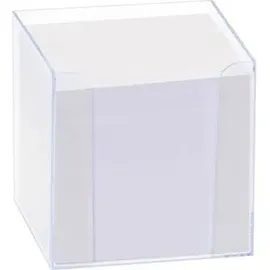 Folia Zettelbox LUXBOX transparent inkl. 800 Notizzettel weiß, 1 St.