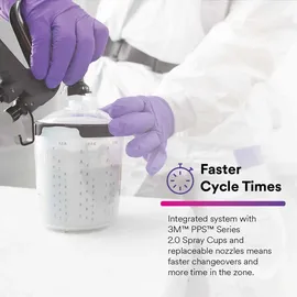 3M Performance Gravity HVLP Zerstäuberkopf-nachfüllung - Blue - One Size