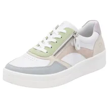 REMONTE Plateausneaker, Freizeitschuh, Halbschuh, Schnürschuh in schmaler Form Remonte weiß-pastellfarben