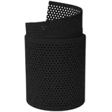 zaun|zu® Sichtschutzzaun Rille 2,55 m Schwarz